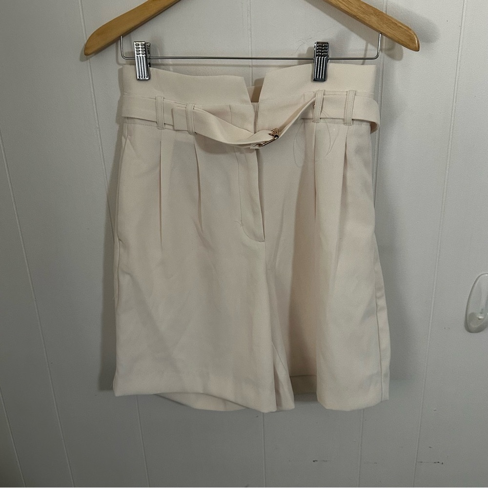 Cortelle Cream High Waist Shorts